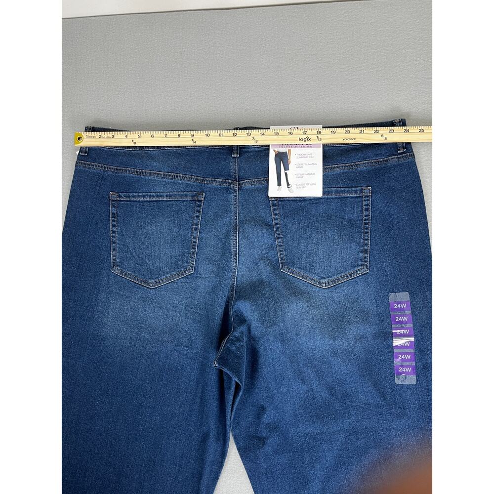 Gloria Vanderbilt Amanda 2.0 Slim Leg Jeans Women's 24W Dark Wash NWT Plus - Picture 6 of 9